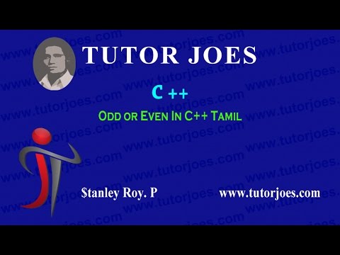 odd or Even in c in tamil