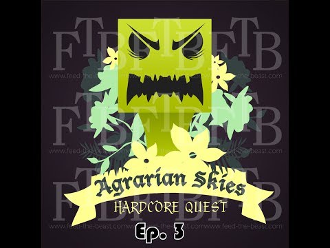 Minecraft - Agrarian Skies Modded SkyBlock Ep 3 - Mob Farm!