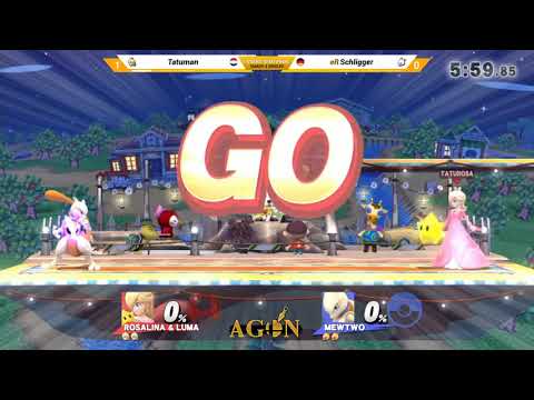 AGON N2 - Tatuman (Rosalina) Vs. eR | Schligger (Mewtwo) - Losers Semi - Smash 4 Singles