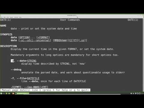 Linux Command Line (30) Time and Date pt1