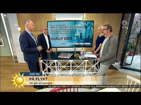 Så kan du hjälpa flyktingarna - TV4 startar insamling - Nyhetsmorgon (TV4)