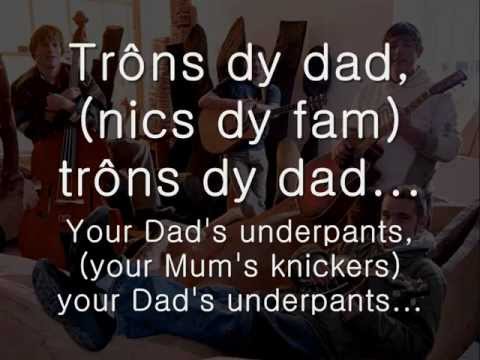 Trons dy Dad - Gwibdaith Hen Frân (geiriau / lyrics)