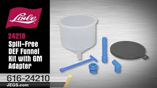 Spill-Free DEF Funnel Kit with Adapter for 2011-2019 GM Duramax Models - video thumbnail 4
