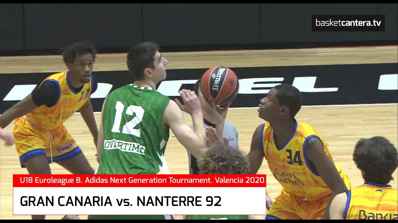 U18 - GRAN CANARIA vs NANTERRE 92. Euroleague B. Adidas Next Generation Tournament. Valencia 2020