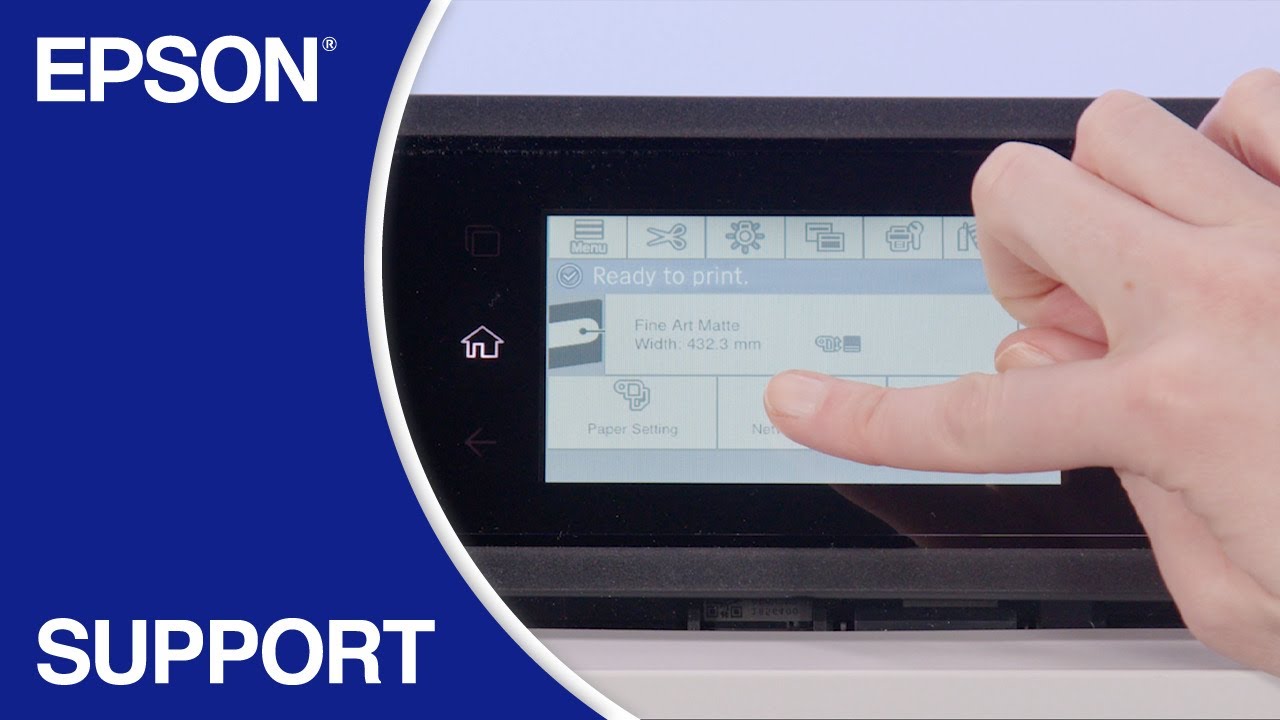 SureColor P-Series & T-Series | Printing from a Shared Folder Using the Control Panel