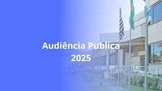 Audiencia Publica (Prefeitura) - TV CÂMARA PERUÍBE - 27/01/2025
