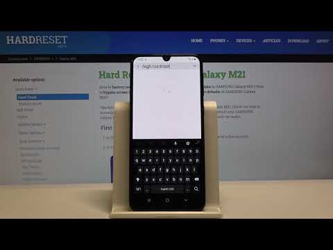 High Contrast Text – SAMSUNG Galaxy M21 and Display Settings
