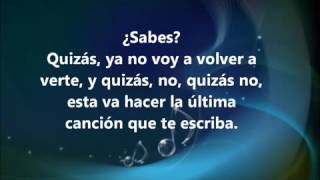 C-Kan - Quizás no (Letra)