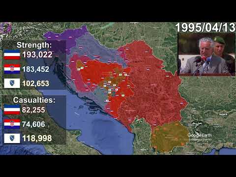 The Yugoslav Wars using Google Earth