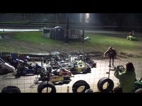 Landon Jesina, Jesina Racing, Rookie Cage Kart at Mini E Raceway Aug 28,2015