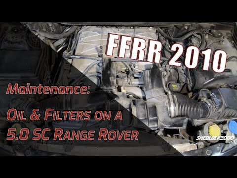 5.0SC Oil Change & Engine Noise #rangerover #l322 #timingchain #supercharger #AJV8 #service #l494