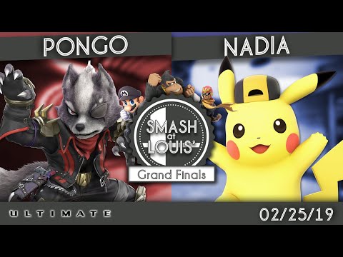Pongo (Wolf) vs. NadiA (Pikachu, Pichu, Mac)  - Grand Finals - Smash @ Louis' #4