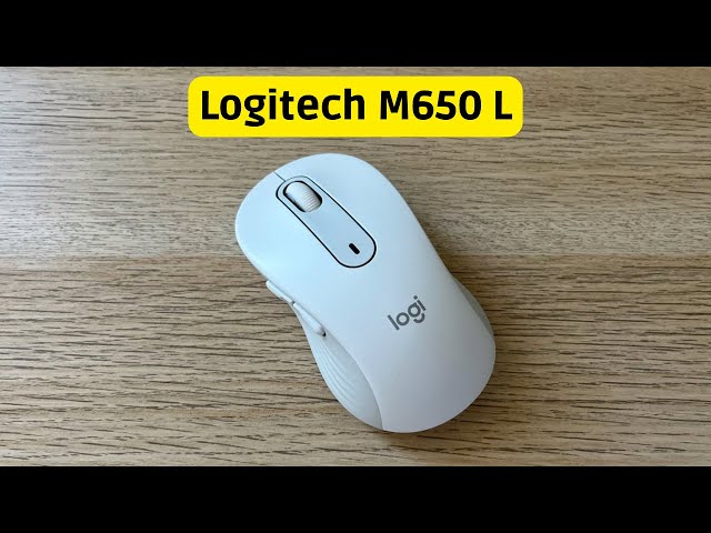 Vídeo relacionado con Logitech Signature M650 L ratón inalámbrico de tamaño Normal - para Manos Grandes, 2 años de Pila, clics silenciosos, Botones Personalizables, Bluetooth, PC/Mac/multidispositivo/Chromebook - Grafito