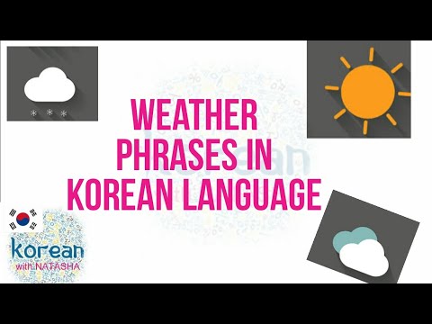 Korean Vocabulary of Weather