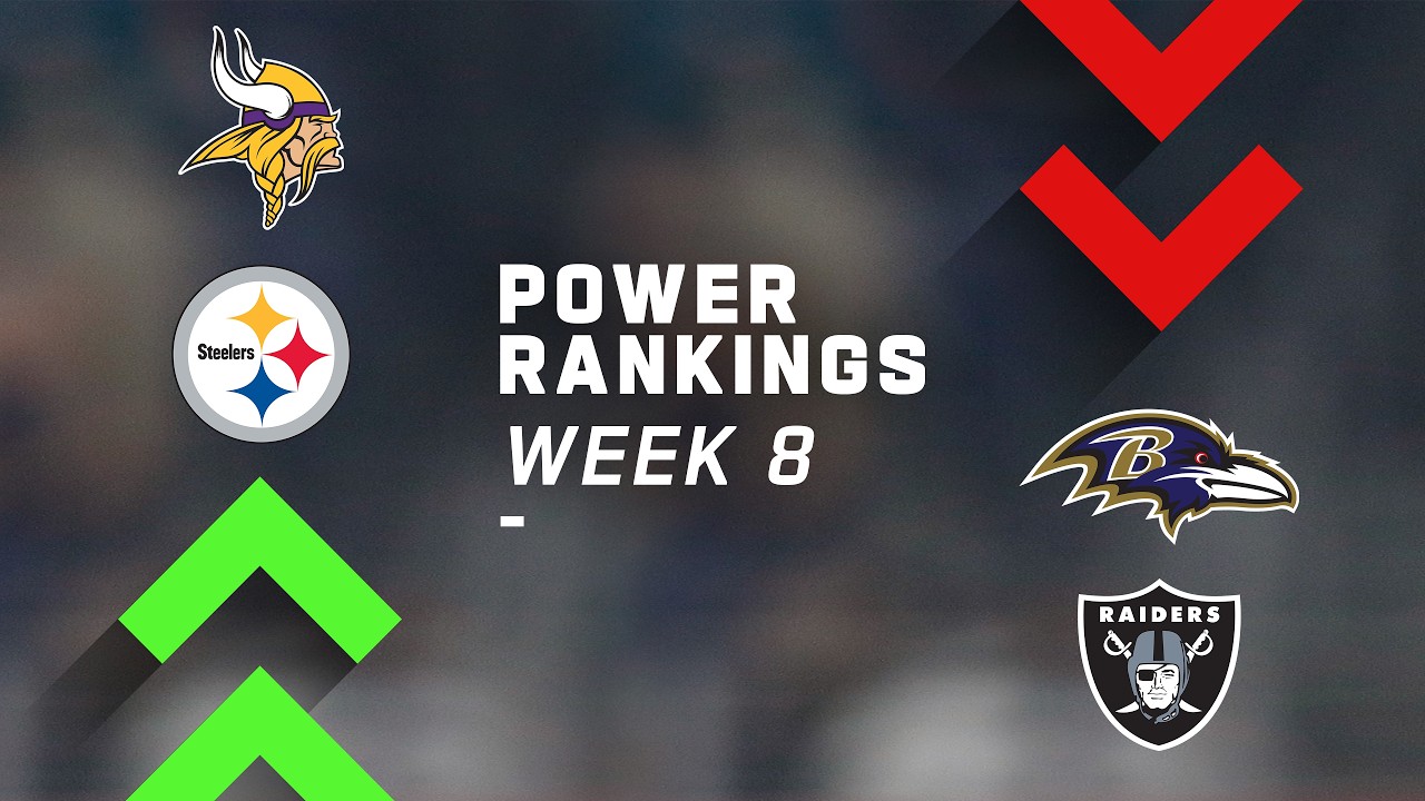 NFL Power Rankings Week 8: Vikings Jump To No. 1, Ravens Drop 8