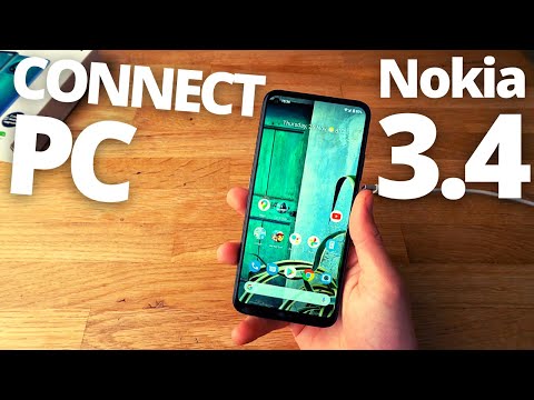 Nokia 3.4 - How to Transfer Files (Photos ,Music,Videos) to PC Computer or Connect to Laptop Windows