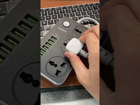 Ổ Cắm Điện Đa Năng LDNIO SC4408 – 4 Ổ Cắm Chấu EU + 4 USB-A (17W/3.4A) | Công Suất 2500W | Công Tắc Độc Lập | Dây 2M | Chống Cháy, An Toàn Cao