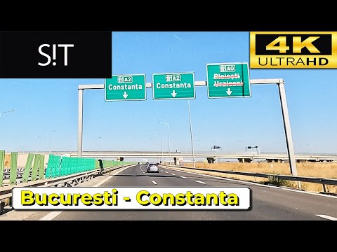 Autostrada A2 Bucuresti - Constanta | Traseu complet 4K 60FPS | Vreme frumoasa | 4.09.2025