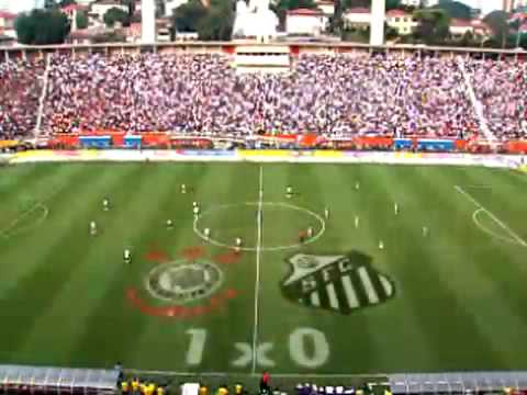 Gol Dentinho Corinthians 1 x 0 Santos - Campeonato Paulista 22/03/2009 Paulistão