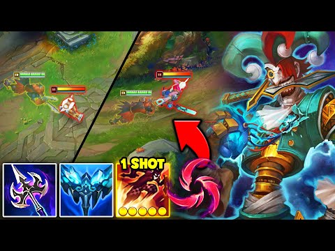 Shaco but I max Q and run around executing everyone (NEW SUPPORT STRAT)