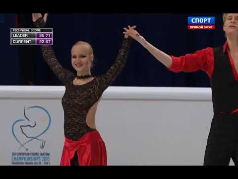 Olga JAKUSHINA / Andrey NEVSKIY LAT Short Dance 2015 European Figure Skating Championships