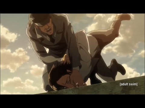 Kruger stopping Grisha from spilling information | Eren cries that his Step Mom ate his Mom Eng Dub