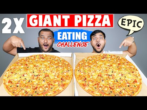 2 X Big Pizza Eating Challenge | Epic Soda Can Challenge | Food Competition | Viwa Food World