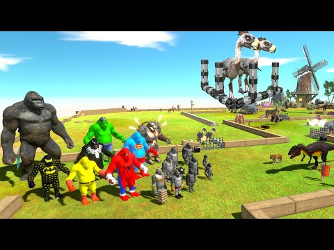 MUTANT PRIMATES RELEASE PREHISTORIC MAMMALS vs DINOSAURS PARKOUR - ARBS