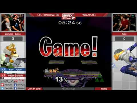 CFL Smackdown 84 Melee - Selfless |Lucky (Fox) vs Sigh (Sheik, ICs) - Winners R3