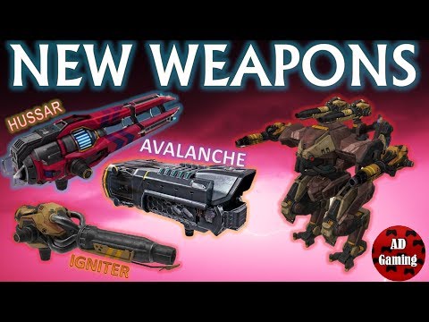 War Robots New Weapons - IGNITER, HUSSAR & AVALANCHE Gameplay