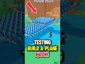 Testing OP HACK In Build A Plane Floating Plane Roblox