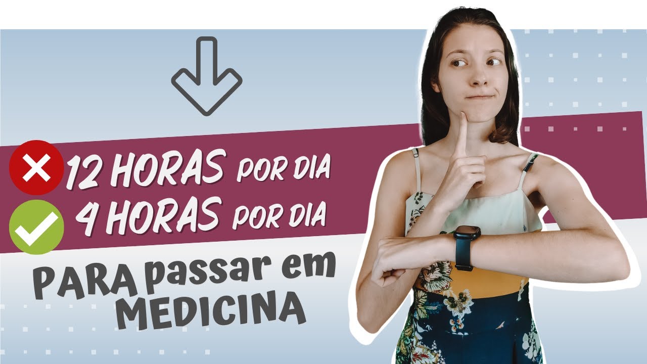 Quantas horas ESTUDAR para PASSAR em MEDICINA? | Sarah Schollmeier