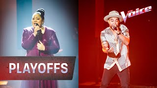 Playoffs: Lyric McFarland &#39;Grenade&#39; v Chris Sebastian &#39;24k Magic&#39; | The Voice Australia 2020