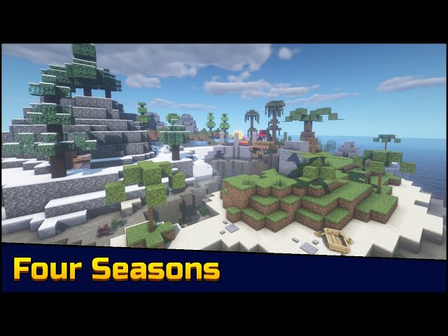 Pixel Gun 3D - Four Seasons Minecraft Map