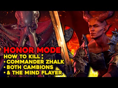 How to Beat Commander Zhalk and the Cambions in Honour Mode, Baldur's Gate 3