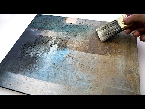 abstraktes Acrylgemälde - Effektive abstrakte Acrylmaltechniken für Anfänger - Meditativ - Struktur