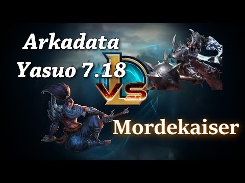 ArKaDaTa Best Yasuo EUW  vs Mordekaiser patch 7 18