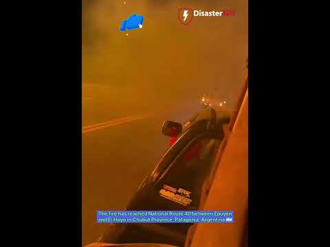 Breaking: Wildfire Spreads Across Route 40 #Ruta40 #Incendio #Patagonia #Chubut #Epuyén #cerro