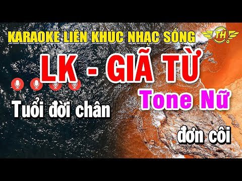 Karaoke Liên Khúc Nhạc Sống Bolero Tone Nữ | Tuyển Chọn Nhạc Trữ Tình Dễ Hát Nhất - Giã Từ