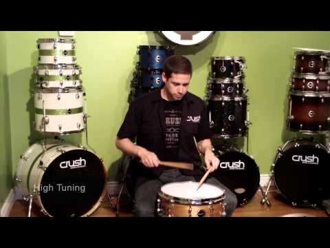 Crush Drums - USA Rosewood Solid Shell Snare Drum