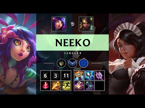 Neeko Jungle vs Nidalee - EUW Diamond Patch 25.14