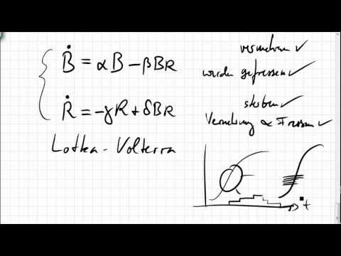 09A.5 Lotka-Volterra, Räuber-Beute-Modell, Differentialgleichungssystem