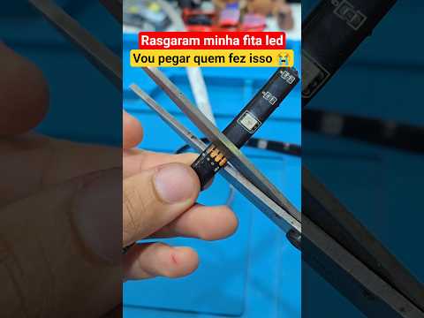 olha o que fizeram na fita de led da minha loja #shorts #short #ytshorts #apple #iphone #viral #fyp