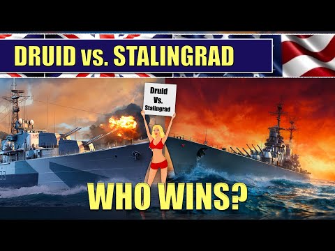 Druid vs  Stalingrad | Druid TTPs | World of Warships