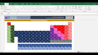 Periodic Table Worksheet - Printable Excel Template