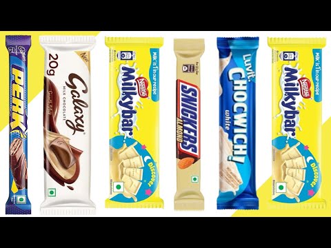 Cadbury Perk vs Milkybar vs Galaxy vs Snickers vs Coconut choclate unboxing review #chocolate #choco