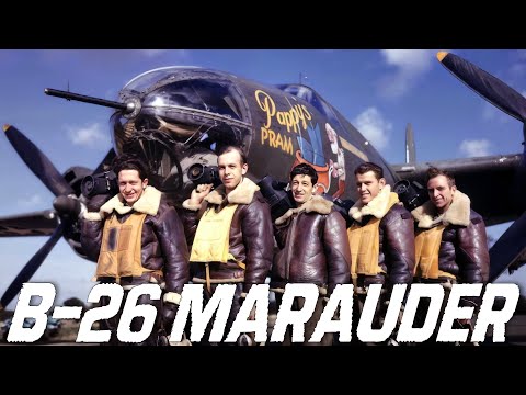 Martin B-26 Marauder | WW2 Twin Engined Medium Bomber | Nicknamed The "Widowmaker" Before The F-104