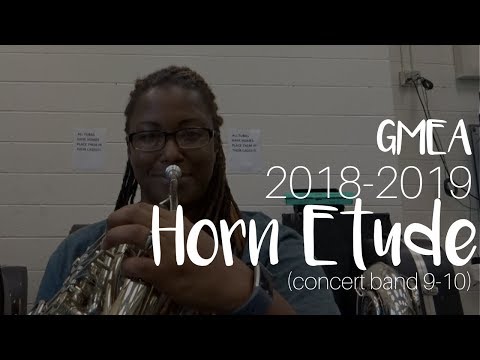 GMEA 2018-2019 Concert Band French Horn Etude #1