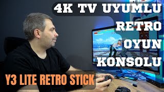 4K  TV DESTEKLİ RETRO OYUN KONSOLU | DATAFROG Y3 LITE