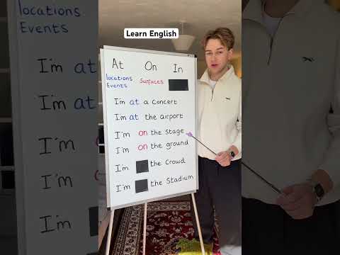 Prepositions of place #englishlesson #englishteacher #learnenglish #englishtips #ingles #英語 #ESL